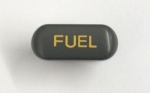 BUTTON - FUEL - GRAY WITH ORANGE LETTERS - 90 - 91