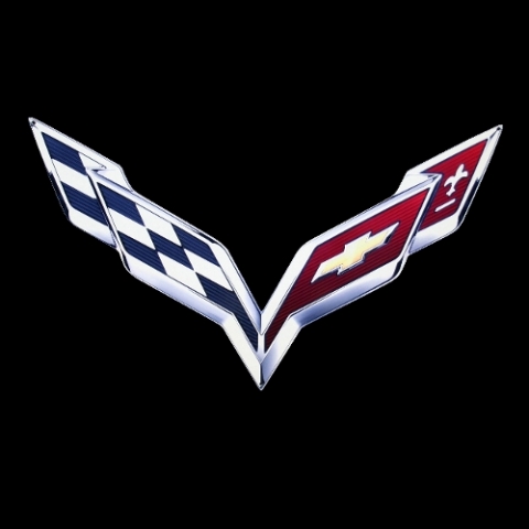 Corvette Sign C7 Corvette Emblem 40 X 27 ( #e15848 ) 