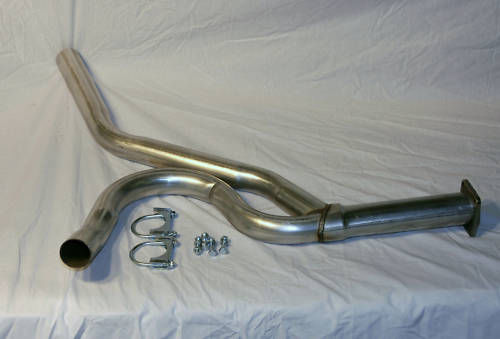 Corvette Pipe Exhaust Rear Y Pipe Aluminized 2.25 Inch 76 77 All 78 L48 ...