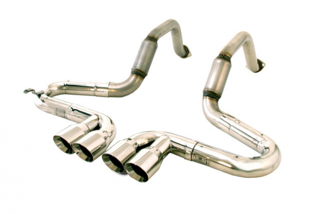 Corvette Exhaust System Billy Boat Bullet T304 Stainless Steel 4 Inch ...