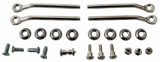 Corvette Hardware Kit Sunvisor 24 Pieces 59 67 ( #EC779 ) | EC Products