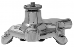 E21092 PUMP-WATER-NEW-CHROME-ALUM. HOUSING-PLATINUM SUPERCOOL-SHORT-SMALL BLOCK-REV. ROTATION-84-91