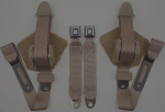 SEAT BELT SET - SINGLE RETRACTOR - STARBURST BUCKLE - 84 - 96