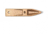 E19528 WEDGE-DOOR-ON REAR-BRASS-USA-EACH-68-69