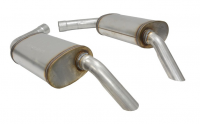 E19797 MUFFLER-STAINLESS STEEL-OFF ROAD-HIDEAWAY-2.5 INCH-3 CHAMBER-PAIR-73