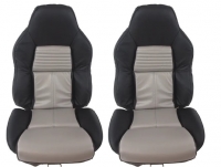 E23596 SEAT COVER-MOUNTED-STARDARD SEAT-LEATHER-TWO TONE-94-96