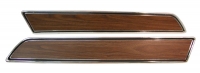 E3415 TRIM-DOOR PANEL-UPPER DIE CASTING-WALNUT INSERT-INCLUDES HARDWARE-PAIR-70-75